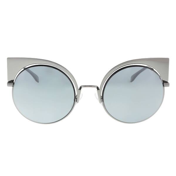 Shop Fendi Ff 0177 S 0kj1 Eyeshine Dark Ruthenium Cat Eye