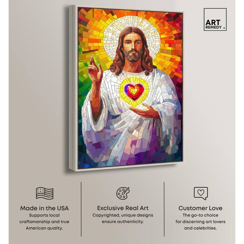 Blocks of Benediction I Canvas by Art Remedy
