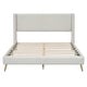 preview thumbnail 4 of 25, Queen Size Corduroy Platform Bed with Metal Legs,No Box Spring Needed