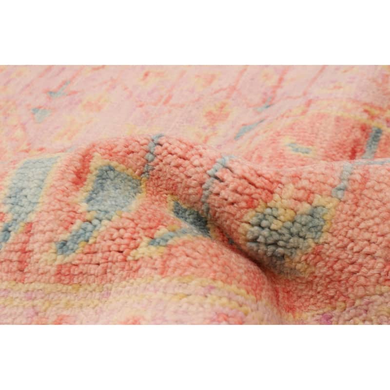 ECARPETGALLERY Hand-knotted Jules Serapi Coral Wool Rug - 9'2 x 11'9