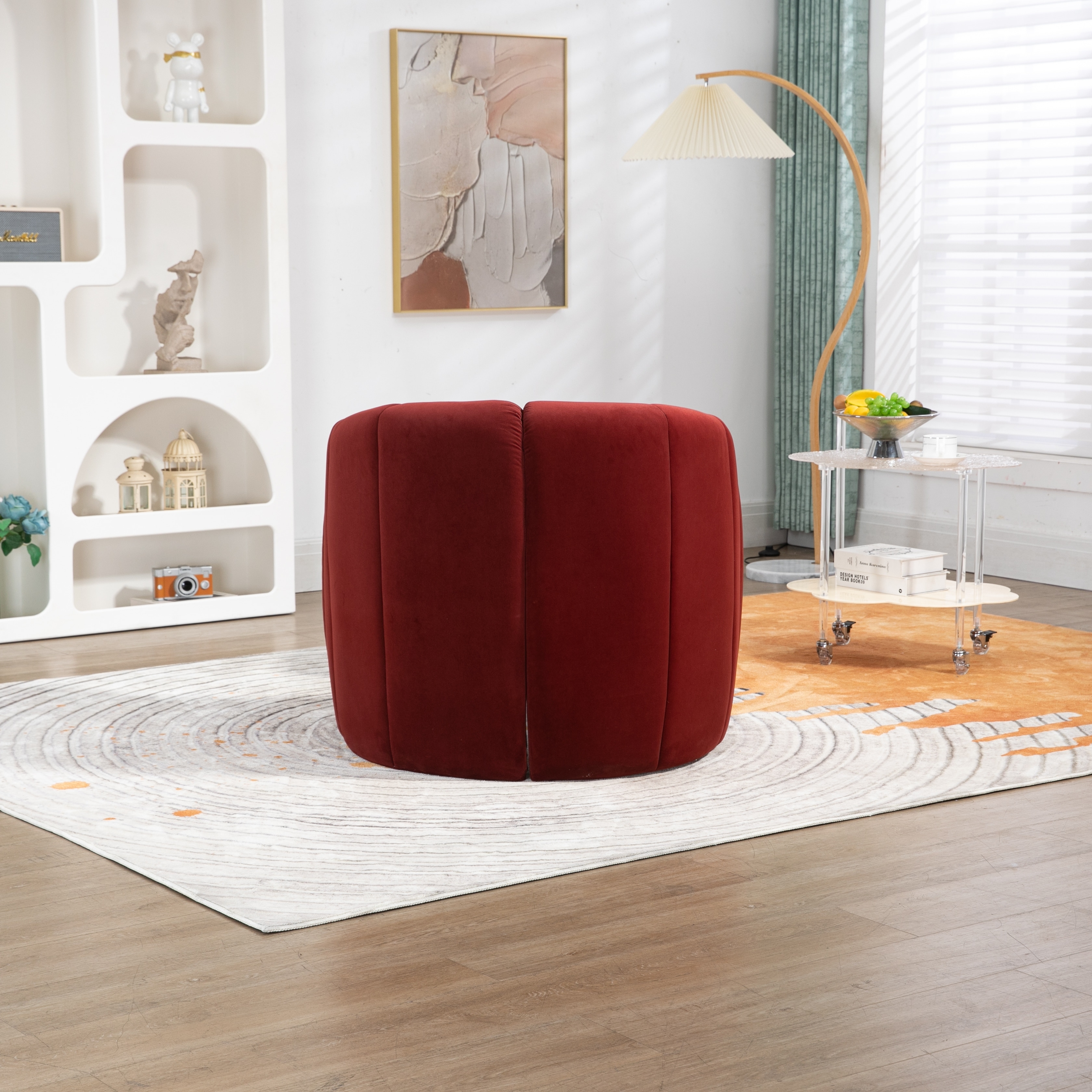 Mid century on sale modern barrel chair