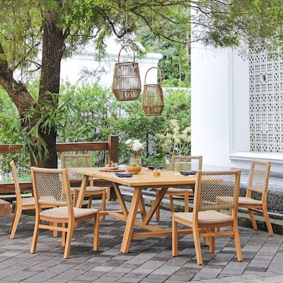 Cambridge Casual Belmont 7-Piece Teak Outdoor Dining Set
