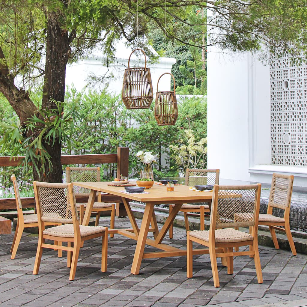 Cambridge Casual Belmont 7-Piece Teak Outdoor Dining Set