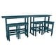 preview thumbnail 46 of 53, Lehigh 6-Piece Outdoor Balcony Set - Bar-height Nantucket Blue