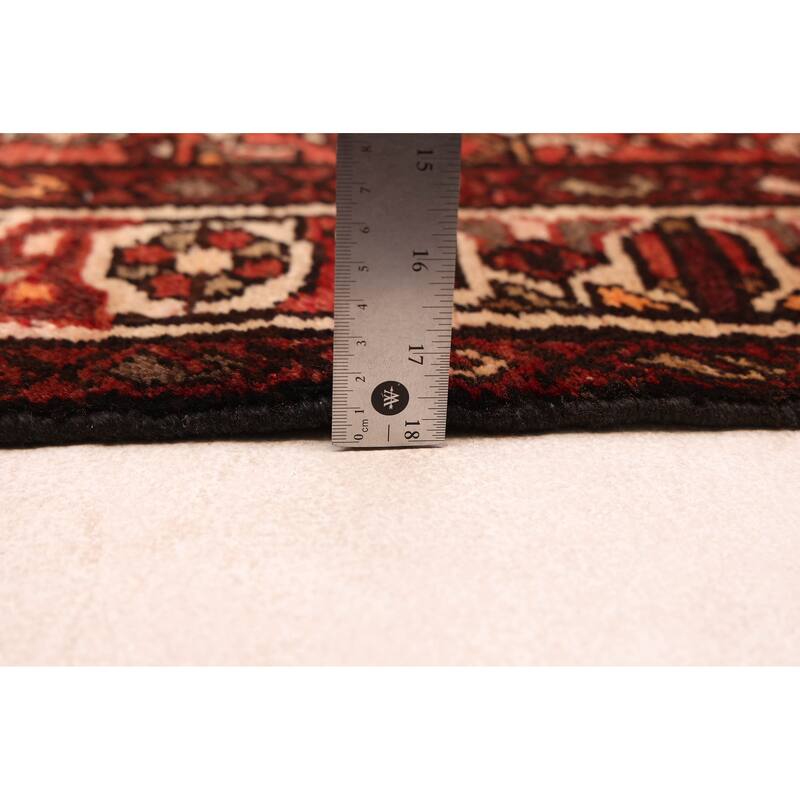 ECARPETGALLERY Hand-knotted Andelz Red Wool Rug - 3'4 x 10'1