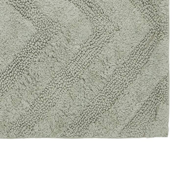 Better Trends Bathroom Rug Set 100% Cotton Tufted Water Absorbent Bath Rug for Shower, Sink Mats Machine Wash Hugo Collection