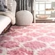 preview thumbnail 9 of 29, Brooklyn Rug Co Faux Sheepskin Solid Soft and Plush Cloud Trellis Kids Shag Rug
