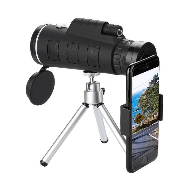 Monocular Telescope Night Vision w/ Phone Clip and Tripod for Bird Watching  Car Racing Sightseeing - 9' x 13' - Overstock - 31916914