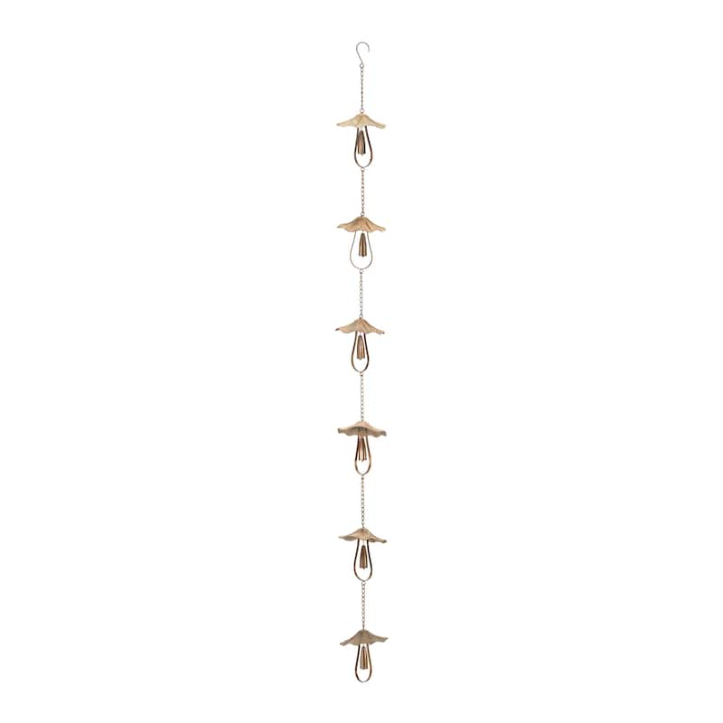 Mushroom Rain Chain 62"L