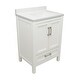 preview thumbnail 18 of 28, Nevado 25 in. W x 19 in. D x 36 in. H Bath Vanity in with White Cultured Marble Top Single Hole
