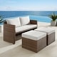 preview thumbnail 28 of 29, Corvus Martinka Aluminum 7-piece Wicker Outdoor Patio Dining Set