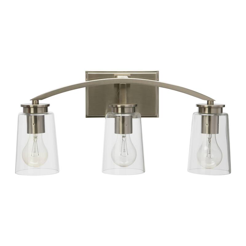 Robert Stevenson Lighting Laguna - Metal and Glass Vanity Light