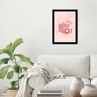 Wynwood Studio Prints Entertainment Hobbies Lucky Girl Red Wall Art