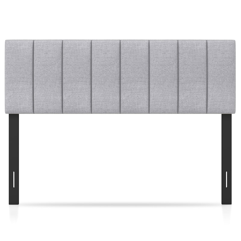 Linen Upholstered Headboard for Full and Queen Size Bed Frames