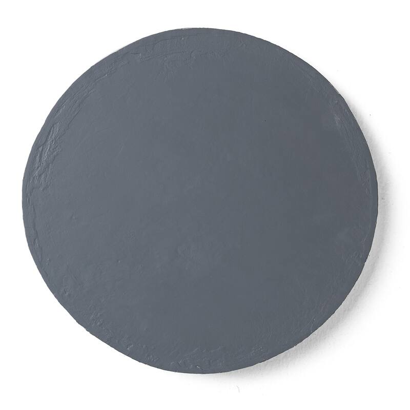 Glitzhome 2-Piece Cement Flower Textured Stepping Stones Garden Decor - 10 in