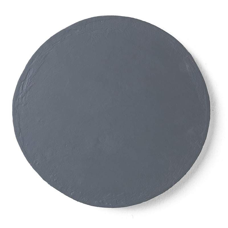 Glitzhome 4-Piece Cement Flower Textured Stepping Stones Garden Decor - 10 in