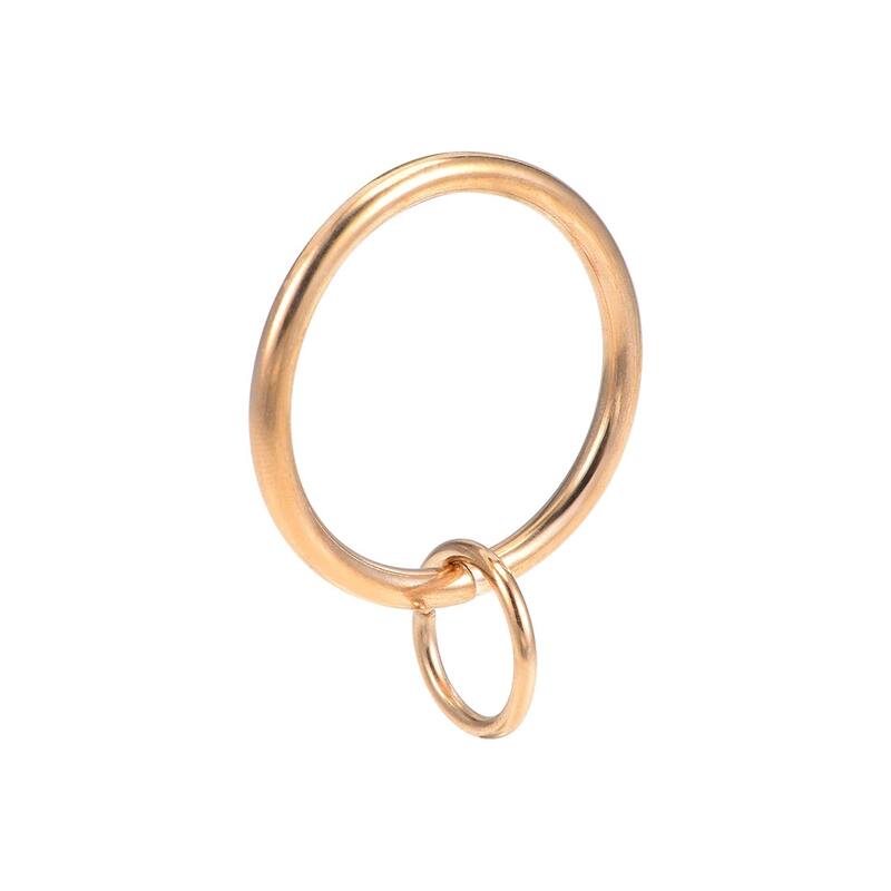 Curtain Ring Metal Drapery Rings for Curtain Rods, 7 Pcs