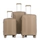 preview thumbnail 20 of 27, 20"/24"/28" 3 pcs/set in PP Spinner Wheel Luggage, Carry on Suitcase, Matching Color, Combination Lock (Silver grey)