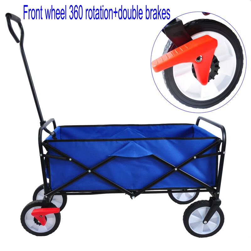 Versatile Folding Wagon: Ideal for Garden, Shopping, and Beach Excursions