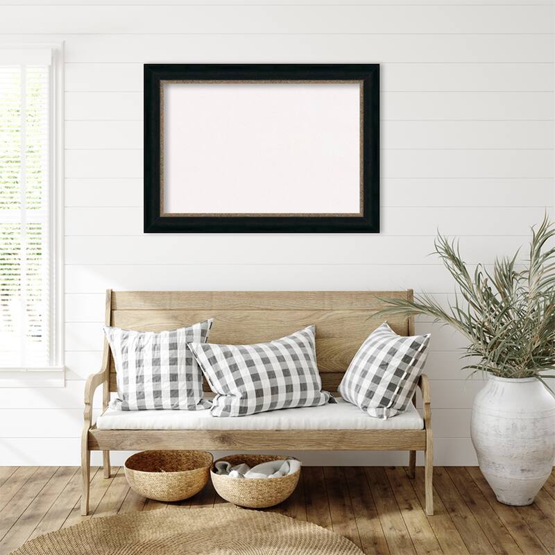 Paragon Bronze Framed White Bulletin Board, Organization Board, Pin Board