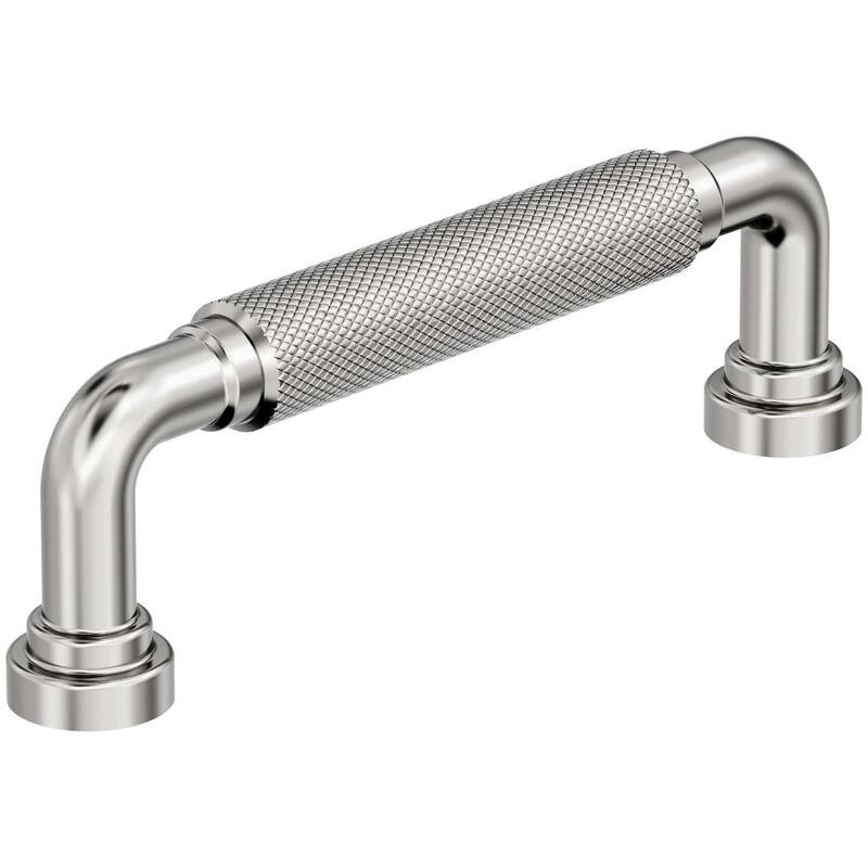 Amerock BP37682 Collet 3-3/4" Center to Center Knurled Handle Cabinet - Polished Nickel