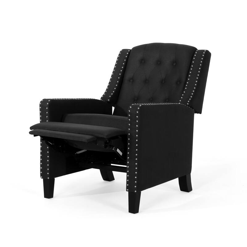 Roomfitters Classic Fabric Push Back Chair, Elegant Recliner for Living Room, Bedroom