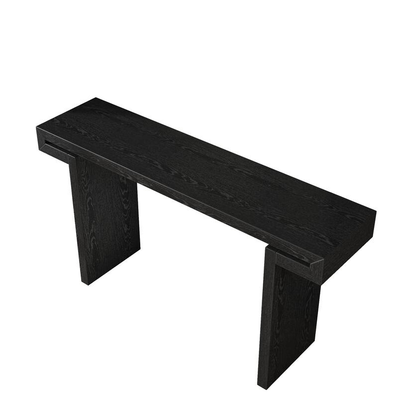 60" Rustic Farmhouse Console Table for Living Room