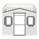 preview thumbnail 64 of 112, Solid Wood House Loft Bed with Window Design and Ladder, Twin/Full Size Playhouse Bed Loft Bed Frame with Guardrail for Kids