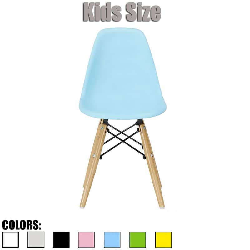 Kids Toddler Chair Side No arm Armless Natural Wood Legs Eiffel For Kitchen Desk Work Bedroom Playroom Preschool