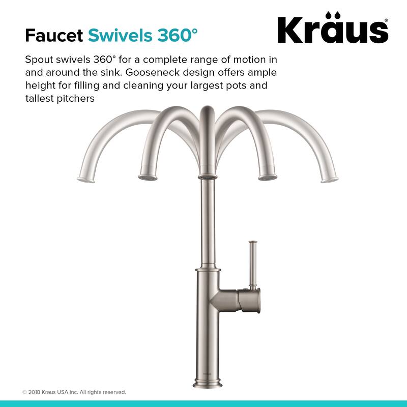 Kraus Sellette 1.8 GPM Deck Mounted Single Handle Bar Faucet with