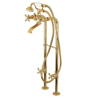 Traditional Freestanding Tub Faucet with Supply Line and Stop Valve