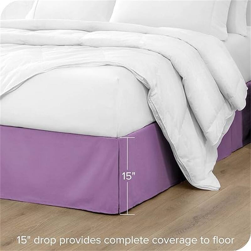 Pleated bed skirt