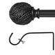 preview thumbnail 6 of 25, Acroma Black Adjustable Curtain Rod with Final Set