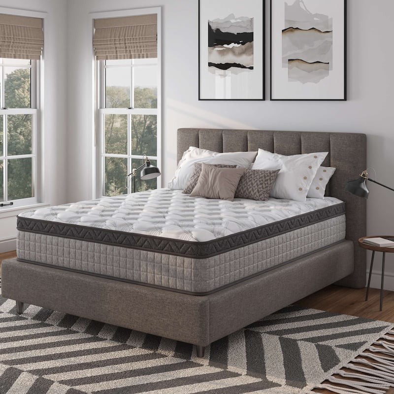 12" Diamond Innerspring Hybrid and Cool Gel Memory Foam Mattress