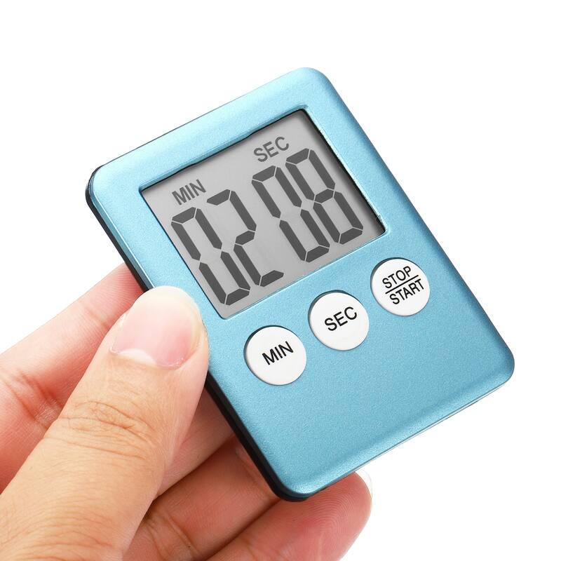 Digital Timer,2Pcs Small Count Down/UP Clock w Magnetic,Kitchen Timer Light Blue - Light Blue