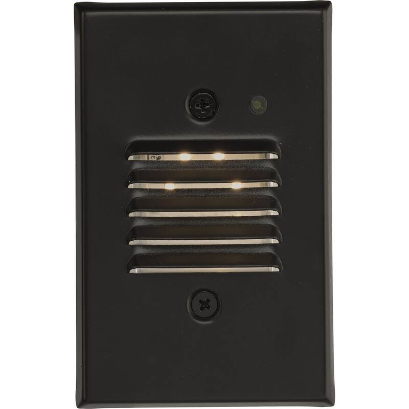 LED Indoor Outdoor Antique Bronze Integrated LED Wall or Step Light - 4.83 in x 1.5 in x 3.08 in