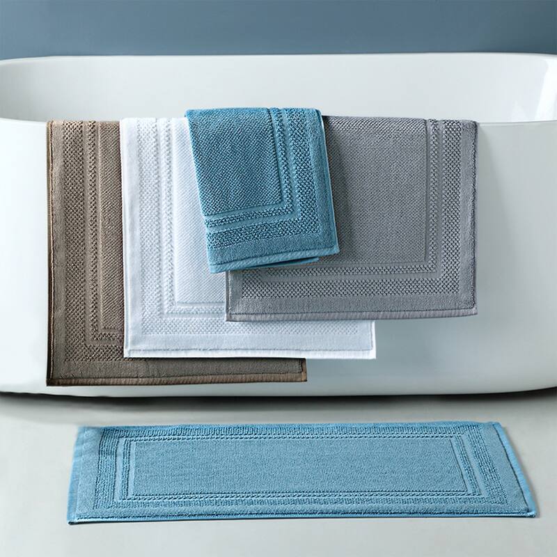 Absorbent Foldable Cotton Bath Rugs Quick Dry Floor Carpet Shower Mat Outside Shower Home Spa Bathmat