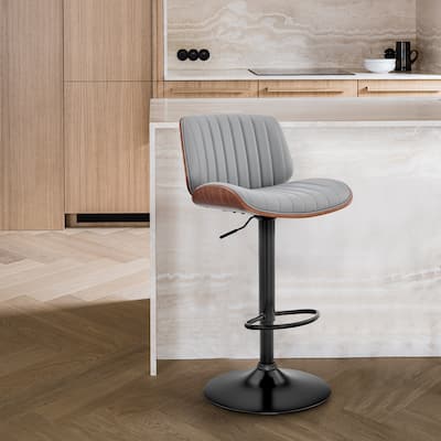 Brock 24" Adjustable Bar Stool - Walnut