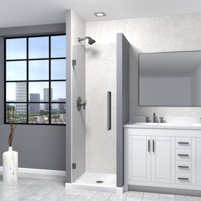 Transolid EHTA257610C-T Elizabeth 76" High x 25" Wide Hinged Semi - Matte Black
