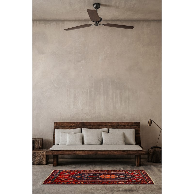 ECARPETGALLERY Hand-knotted Andelz Red Wool Rug - 3'11 x 6'9