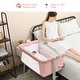 preview thumbnail 3 of 42, Babyjoy Portable Baby Bed Side Sleeper Infant Travel Crib W/Carrying - See Details