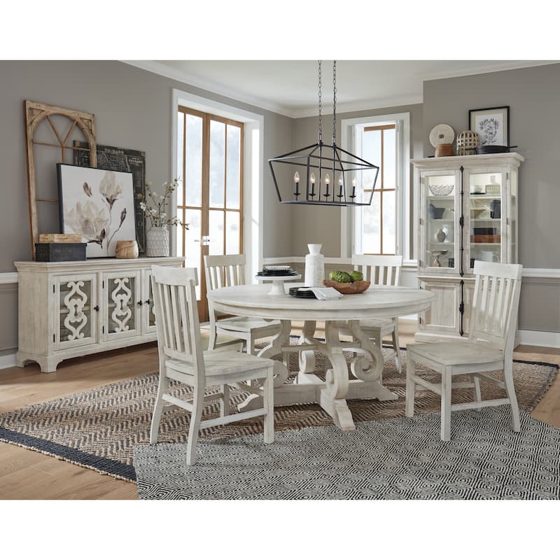 Magnussen Home Bronwyn Alabaster And Toasted Nutmeg Side Chair Two Pack - 19''W x 21''D x 38.5''H