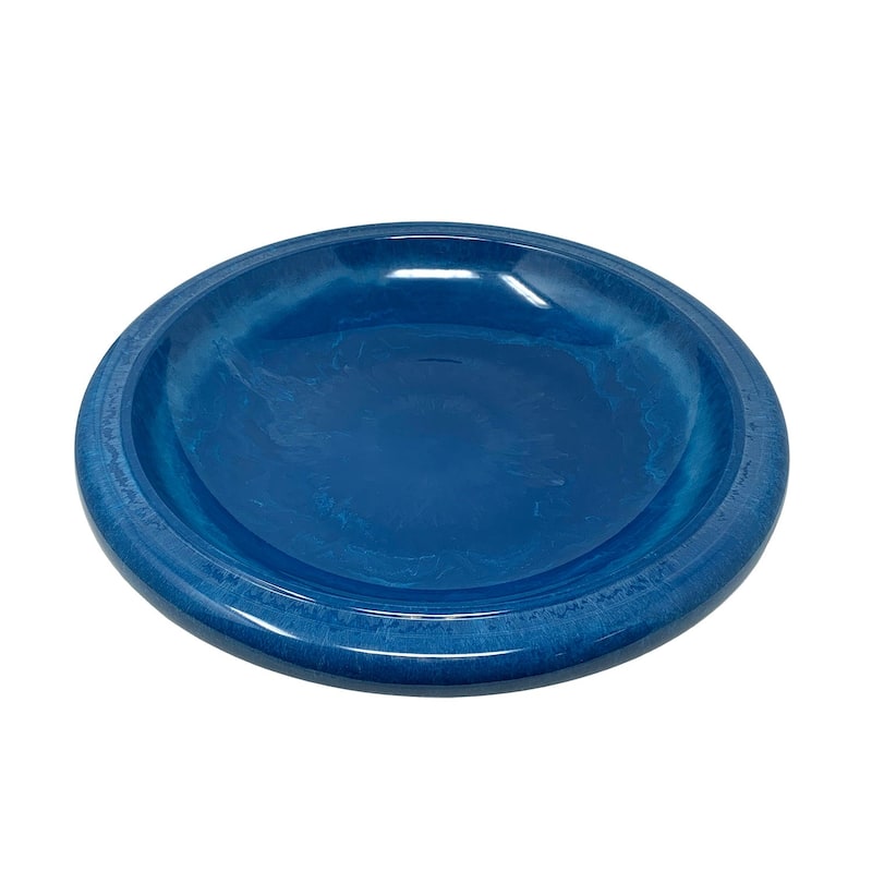 24"H Fiber Clay Birdbaths, 19"D x 24"H, 21"H base, 8lbs.
