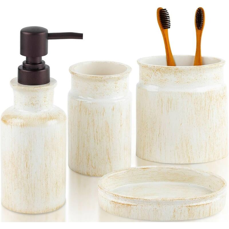 Farmhouse Bathroom Accessories Set Complete