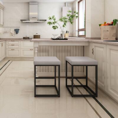 Counter Height Upholstered Bar Stools,Set of 2