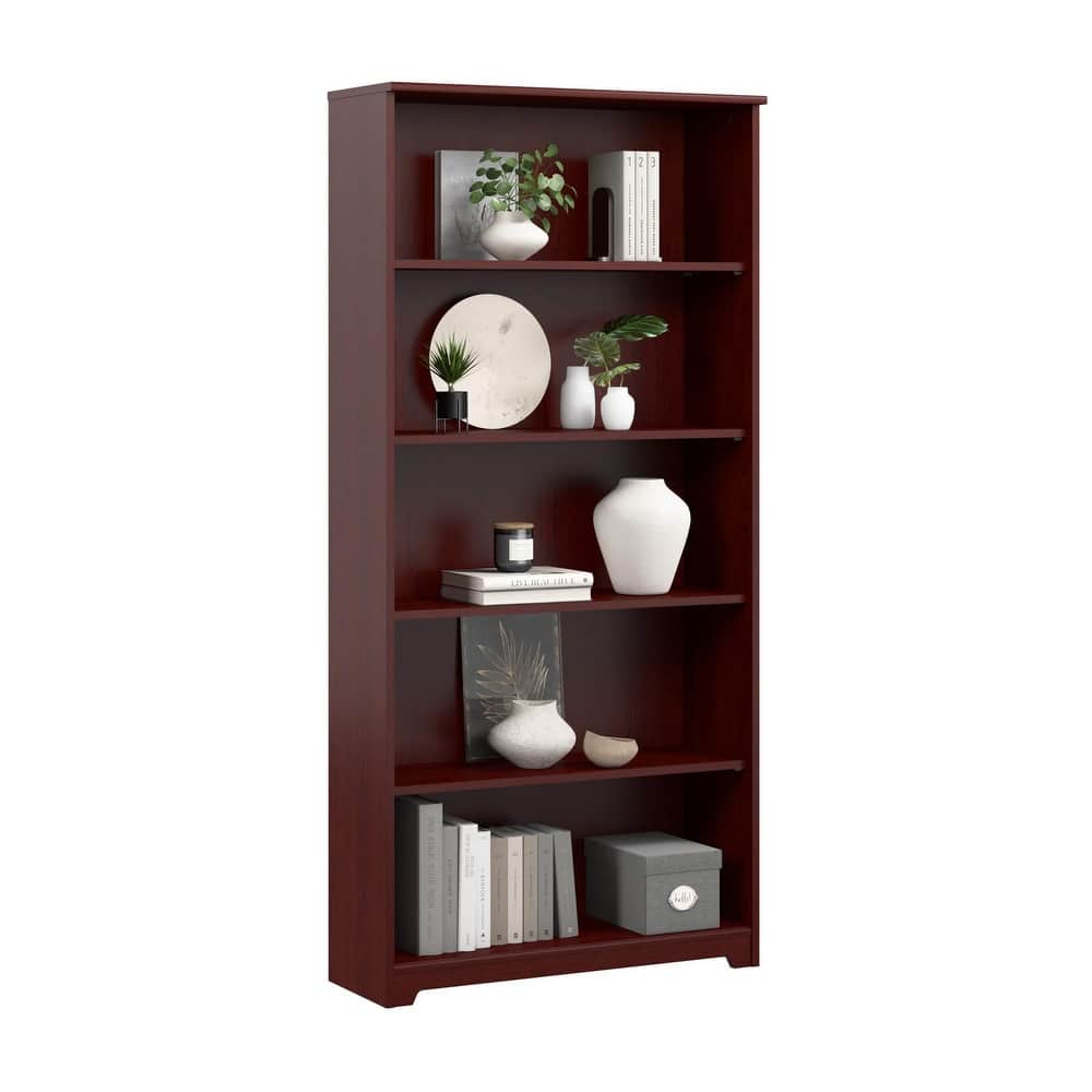 Bush Home Cabot Tall 5 Shelf Bookcase with Adjustable Shelves
