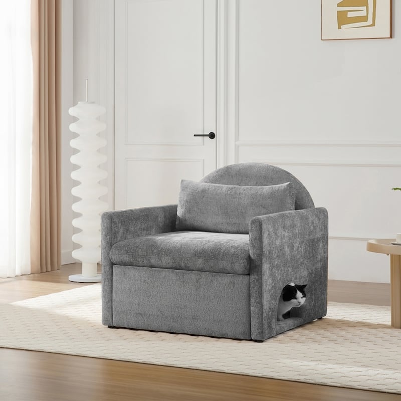Chenille Oversized Armchair Accent Chair Single Sofa Lounge Chair