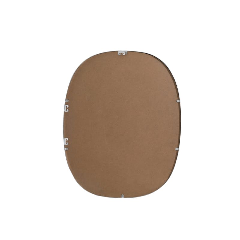 Indigo Home Metal Frame Oval Mirror 24x30 Inch