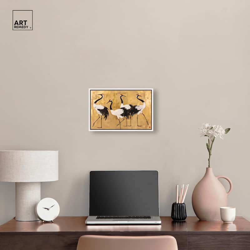 Birds of Gold Canvas by Art Remedy