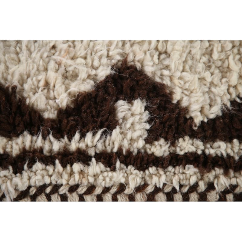 Natural Dye Kurdish Turkish Runner Rug Hand-knotted Wool Carpet - 3'4"x 11'4"